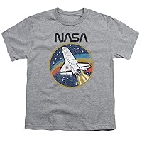 NASA Retro Space Shuttle Youth T Shirt & Stickers (Large)