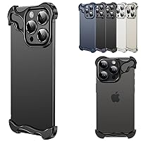 Alloy Armor iPhone Case, Alloy Armor for iPhone Case, Alloy Armor Premium Case, Zinc Alloy Case for 11 12 13 14 15 Pro Max (Black, 12 Pro Max)