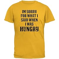 Sorry for What I Said Gold Adult T-Shirt - X-Large