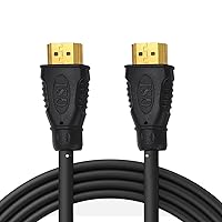 Sound Around 6ft’ High Definition HDMI Cord - Portable Universal Gold Plated HDMI Cable Wire Adapter - TV to Player/Speaker / Computer Audio Video Connection-Supports 1080p HD 4K, 3D-GAHDMI6 (Black)