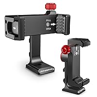 Metal Phone Tripod Mount with 3 Cold Shoes & 1/4
