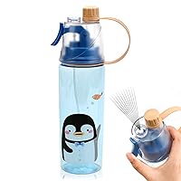 Watermist Stainless Steel Water Bottle with Spray Mist - 22 oz, Double Wall  Vacuum Insulated Water Bottle, Cup Holder Friendly, Leak-Proof Misting
