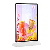 LED Light Box Sign Holders, Store Clear Table Top Advertising Display with Base, Plastic Double-Sided Menu Flyer Display Stands, for Restaurants Office Store