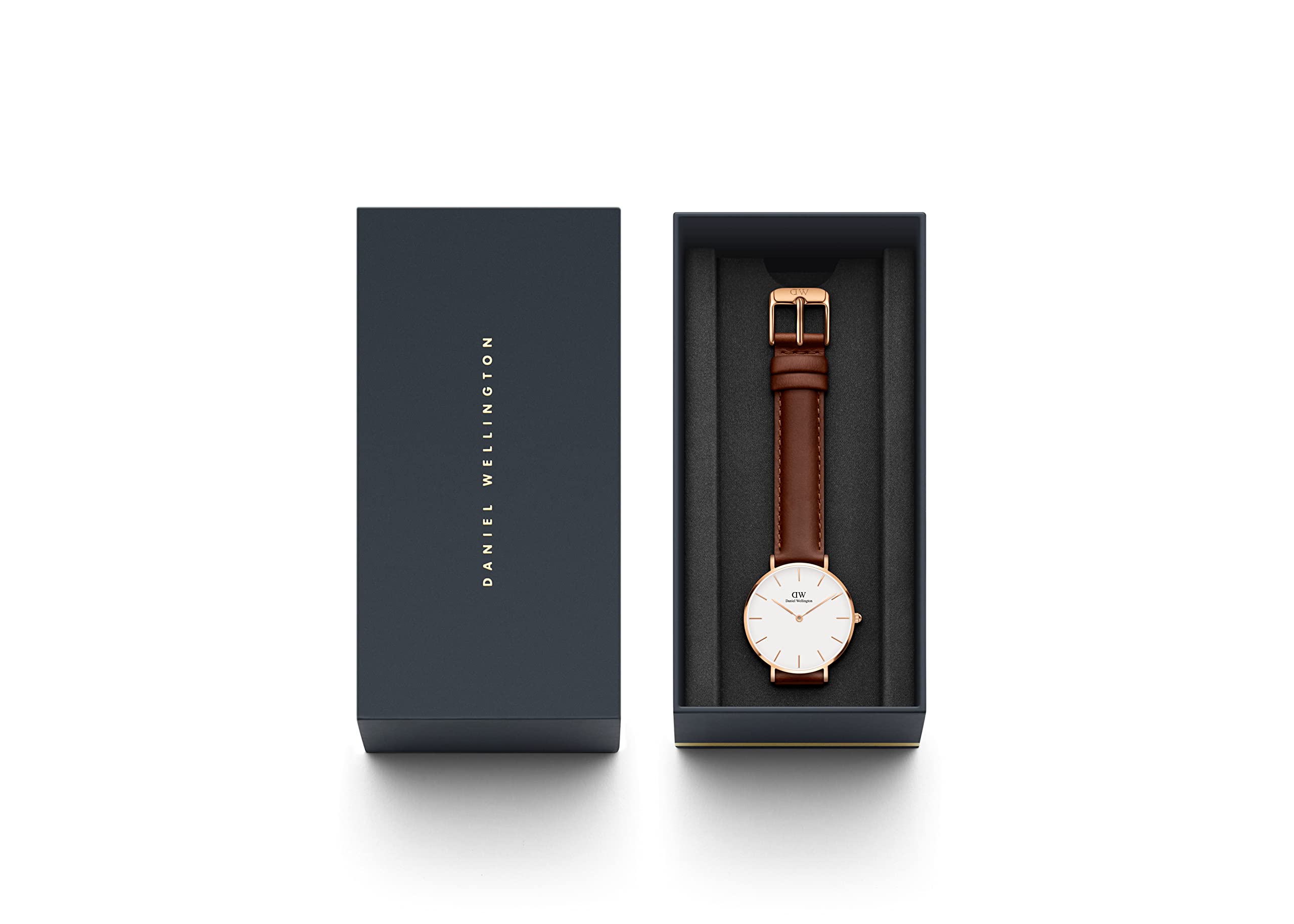 Daniel Wellington St Mawes Italian Leather 40mm & 32mm Couples Watch Set, Bundle