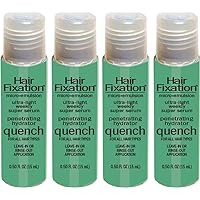 Quench - Penetrating Hydrator - Ultra-Light Weekly Super Serums for All Hair Types - 4-Pack (4 x 1/2 oz.) with Quinoa Protein