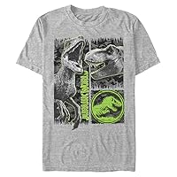 Big & Tall Jurassic World Fallen Kingdom CAMO Squad Men's Tops Short Sleeve Tee Shirt