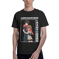 Anime A Certain Manga Magical and Index T Shirt Man's Summer Cotton Crew Neck Fashion Tee Cool Casual Tops