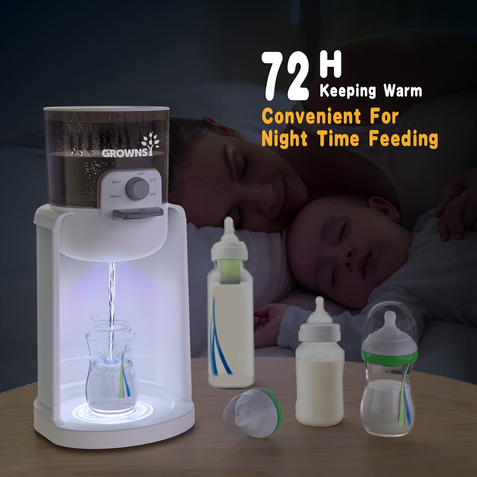 GROWNSY Water Warmer & Baby Bottle Warmer