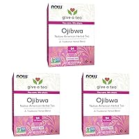 Foods Give a Tea™ Ojibwa Tea, Herbal, Caffeine-Free, 24 bags, traditional North American blend for overall wellness (Pack of 3)