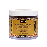 Walnut And Apricot Face Scrub, for cleansed and rejuvenated skin,2.65 Oz / 75 gm