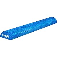 Yes4All Medium-Density EVA Foam Roller for Physical Therapy Half/Round Yoga Back Roller for Muscle Massage, Back Pain Relief