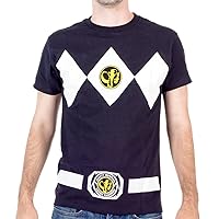 Power Rangers The Black Rangers Costume T-Shirt Tee