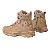 Men's Tactical Boots,Men's Military Tactical Work Boots, Lightweight Work Military Boots, Side Zipper Jungle Boots, Combat Desert Boots