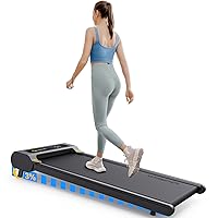 UREVO Walking Pad with Incline, Manual Incline Under Desk Treadmill for Home/Office, 2.25HP Inclined Treadmills with Remote Control, LED Display, 265lbs Weight Capacity
