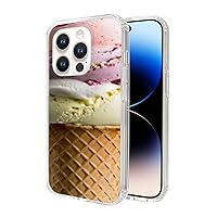 Cell Phone Case for iPhone 7 8 X XS XR 11 12 14 15 Standard Mini Plus + Pro Max Ice Cream Cone Novelty Pastel Cute Sweets Food Lovers Snack Dessert Design Protective Case