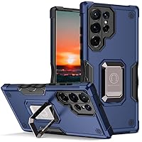 Shockproof Kickstand for Samsung S22 Ultra S21 Ultra S21 S20 FE A53 A73 A13 22 Magnetic Anti Scratch Hard Back Heavy Rugged Case,Blue,for Samsung S20 FE