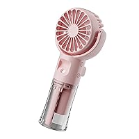 Misting Fan With Misting Small Handheld Fan Rechargeable Fan Water Spray Handheld Fan Hand Fan Cooling 4 Speed Cooling Fan