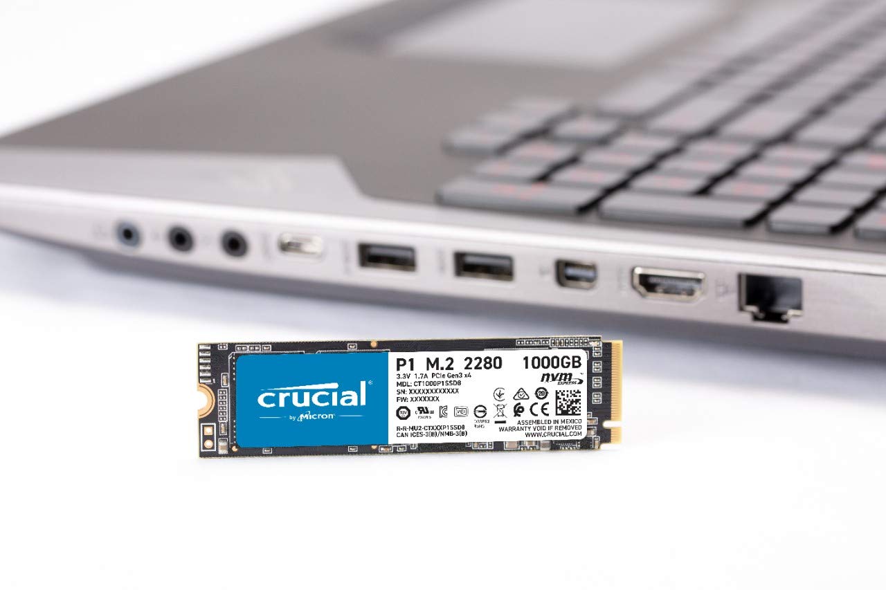 Crucial P1 500GB 3D NAND NVMe PCIe Internal SSD, up to 2000MB/s - CT500P1SSD8