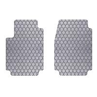 Intro-Tech MI-628F-RT-G Hexomat Front Row 2 pc. Custom Fit Auto Floor Mats for Select Mitsubishi Outlander Models - Rubber-Like Compound, Gray