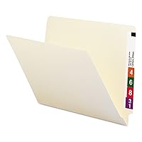 Smead End Tab File Folder, Straight-Cut Tab, Letter Size, Manila, 100 per Box (24100)