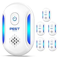 2024 Upgraded Ultrasonic Pest Repeller, Indoor Pest Repellent 6 Packs, Electronic Plug in Pest Control for Roach, Ant, Rodent, Mouse, Bugs, Mosquito, Spider Repellent for House, Garage, Warehouse