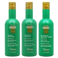 Hinoki Shampoo & Conditioner & Hair Thickener 10.1oz