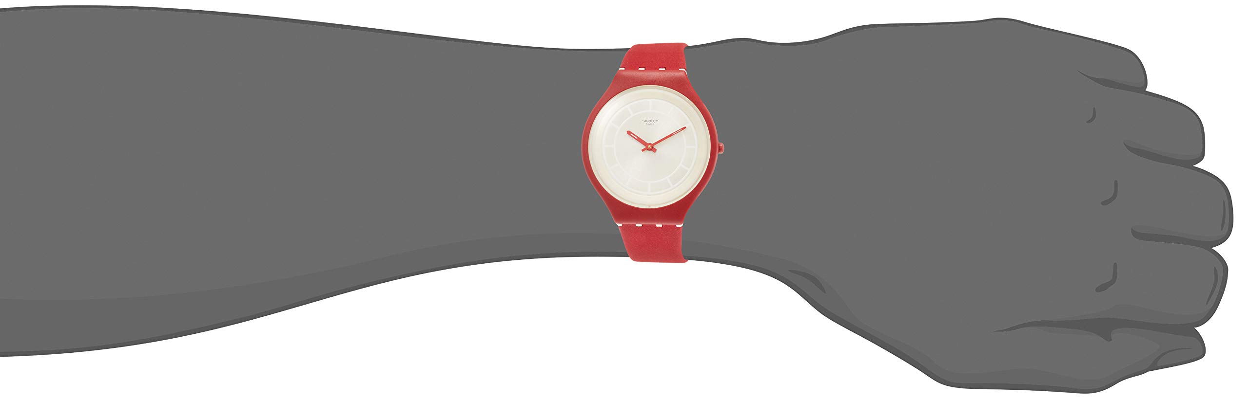Swatch Women's Analogue Quartz Watch with Leather Strap SVUR100