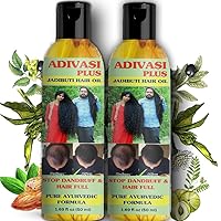 Plus Herbal Ayurvedic Jadibuti Hair Oil for Hair Fall Control and Hair Growth with Natural Herb - 50 Ml - Pack of 2