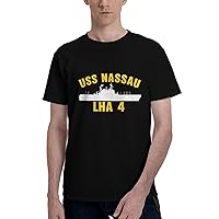 USS Nassau LHA 4 Men's Short Sleeve T-Shirts Casual Top Tee