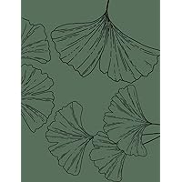 Ginkgo Notebook: Ginkgo Leaves Journal