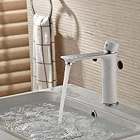 Water-Tap Bathroom Sink Tap Kitchen Sink Tap Modern Cold and Hot Water Tap Basin Faucets Wash Basin Copper Bathroom Faucets Bathroom Sink Faucet/Purple