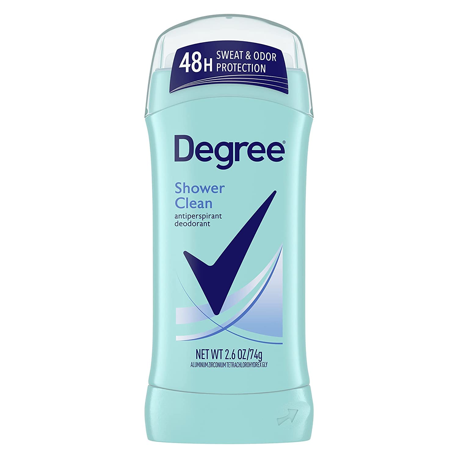 Degree Advanced Antiperspirant Deodorant Shower Clean, 48-Hour Sweat & Odor Protection Antiperspirant for Women with MotionSense Technology 2.6 oz(Pack of 6)