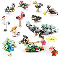 Party Favors for Kids Goodie Bags,10 PCS Mini Building Blocks Animals, Birds Building Sets Stem Toys, Assorted Building Blocks Sets for Birthday Party Gift,Goodie Bags, Prize,Cake Topper