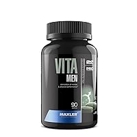 Maxler VitaMen Multivitamin for Men - High Potency Men's Multivitamins for Sports & Performance - Men's Vitamins & Minerals Blend, Amino Acids Blend, Enzyme Blend - 90 Tablets