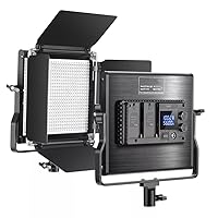 660 LED Video Light Dimmable Bi-Color LED Panel with LCD Screen for Studio, Video Shooting Photography