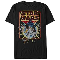 STAR WARS Men's Old School Comic Graphic T-Shirt