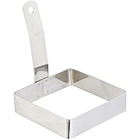 Winco x 4-Inch Square Egg Ring, Medium, Stainless Steel