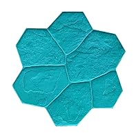 BC Random Concrete Stamp Single by Walttools | Decorative Stone, Fully Rotational Pattern, Sturdy Polyurethane, Compatible Texturing Mat, Realistic Detail (Rigid/Green)