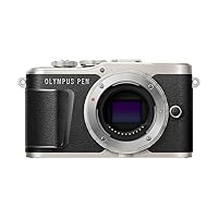 OM SYSTEM OLYMPUS PEN E-PL9 Kit with 14-42mm EZ Lens, Camera Bag, and Memory Card (Onyx Black)