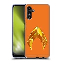 Head Case Designs Officially Licensed Aquaman Movie Gold Logo Soft Gel Case Compatible with Samsung Galaxy A13 5G (2021)