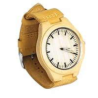 TB-H Luxury Wooden Watches with Leather Quartz Watch