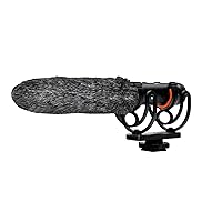 Digital Nc Advanced Super Cardioid Microphone (Stereo/Shotgun) for Nikon COOLPIX P1000 with Dead Cat Wind Muff