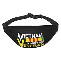 Vietnam Veteran Waist Pack Large Crossbody Fanny Pack Men Women Belt Bag Phone Bag