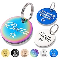 Dogs Cats ID Tags Personalized Lovely Symbols Pets Collar Name Accessories Simple Custom Engraved Products