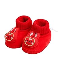 Winter Children Toddler Shoes Boys and Girls Floor Shoes Non Slip Plush Warm Comfortable Elastic Band Girls Shoe Size 12