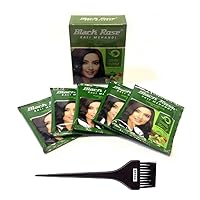 Black Rose Kali Mehandi 30 Sachets of 10 gm Each With Free Nexxa Hair Dye Brush