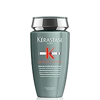 KERASTASE Genesis Homme Bain De Masse Shampoo For Men | Thickening & Strengthening Shampoo | Cleanses Hair & Scalp | For Weakened Hair| 8.5 Fl Oz