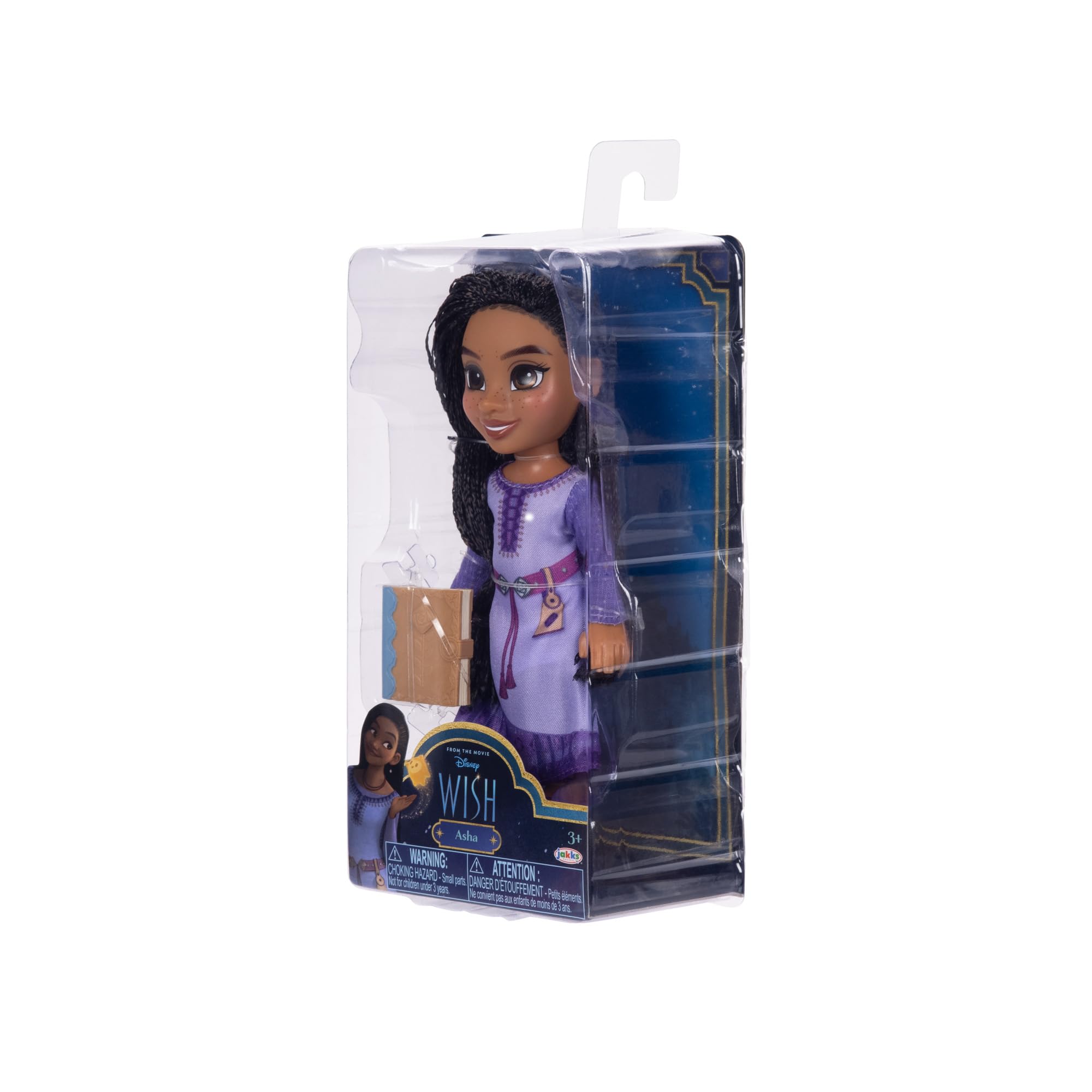 Disney Asha Petite Doll 6 Inches Tall, Pocket Size with Authentic Movie Fashions