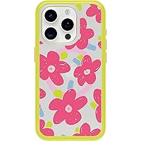 OtterBox iPhone 15 Pro (Only) Symmetry Series Clear Case - Whimsy Bloom (Yellow), Snaps to MagSafe, Ultra-Sleek, Raised Edges Protect Camera & Screen