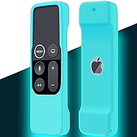 Case Compatible with Apple TV 4K/ 4th Gen Remote Light Weight Anti-Slip Shock Proof Silicone Cover for Controller for Apple TV Siri Remote Glow in The Dark